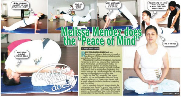 Guesswhodoes: Melissa Mendez does the “Peace of Mind”
