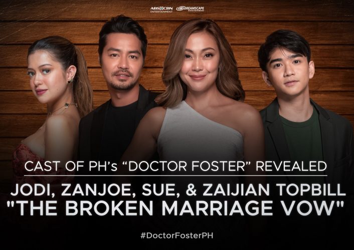 Jodi Sta. Maria napili ng ABS-CBN para magbida sa Pinoy adaptation ng ‘Doctor Foster’; Zanjoe Marudo, Sue Ramirez at Zaijian Jaranilla pasok din sa cast