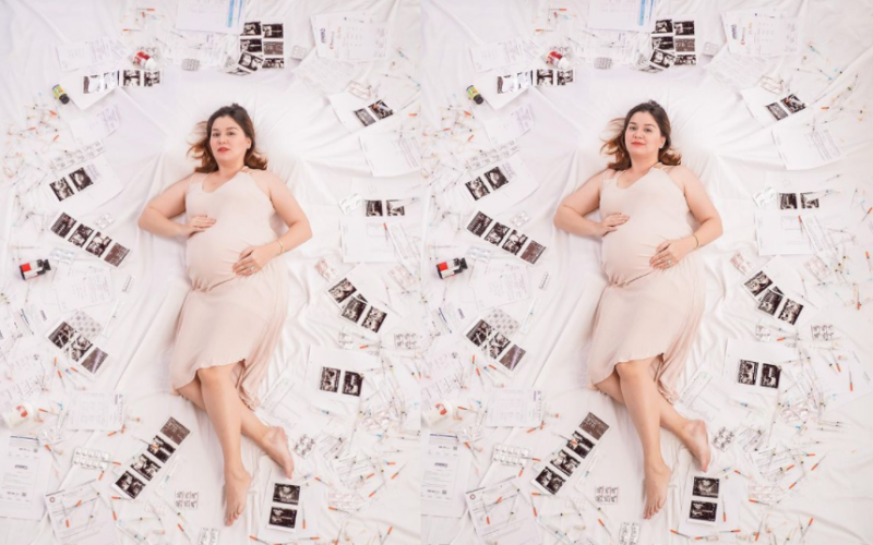 Nadine Samonte may kakaibang maternity shoot